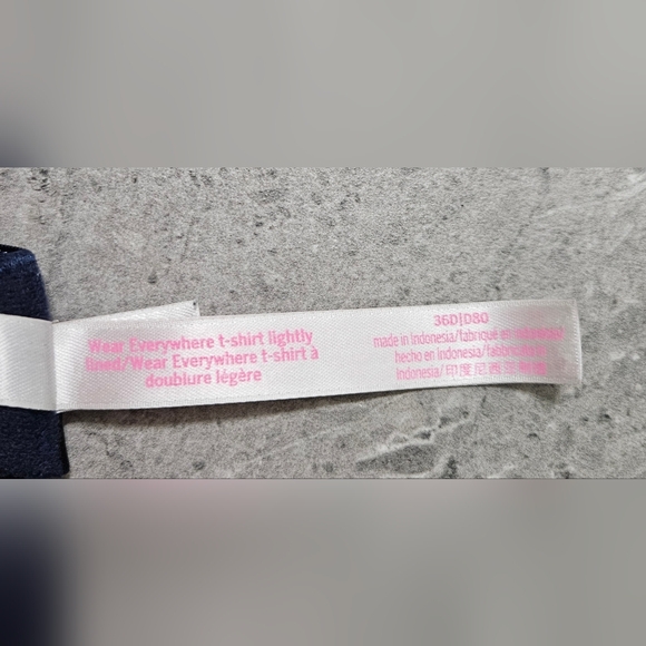 Victoria Secret Pink Wear Everywhere Lightly Lined T-shirt Bra 36D - Picture 4 of 4